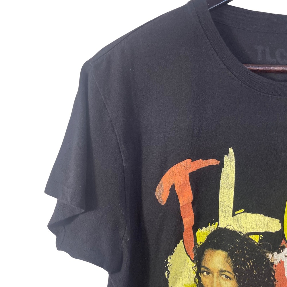 TLC "No Scrubs" Graphic Band T-Shirt Black Vtg Style Print Unisex‎ Tee Large - Picture 4 of 8